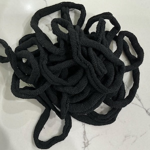 Black - 10&quot; Pro Cotton Potholder Loops,  set of 27 for Pro Friendly Loom.  New and Unused.