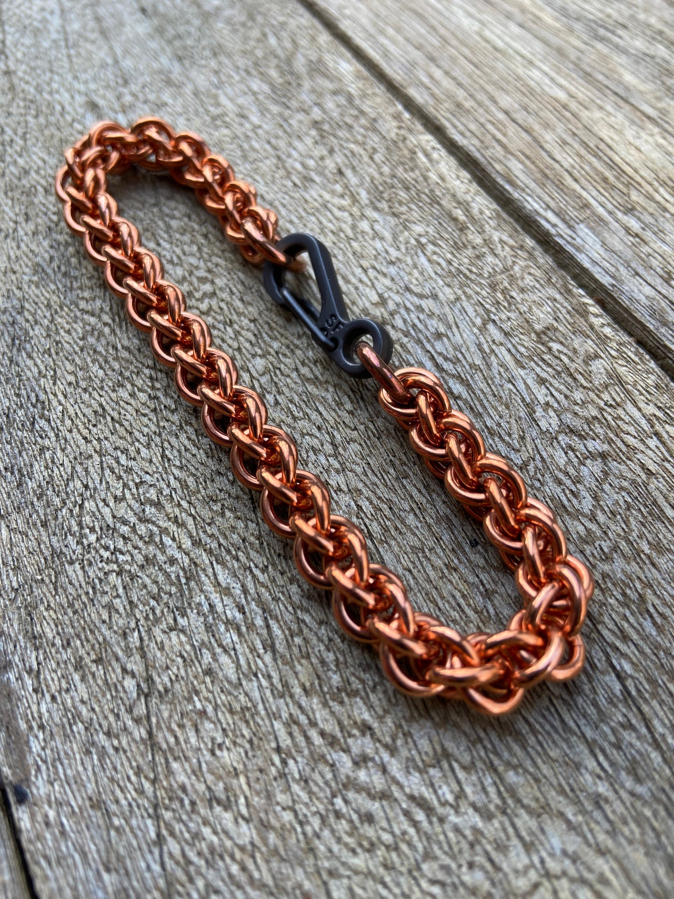 Solid Copper Bracelet Chain BCB48 Medium Pure Copper 4.8mm Bead Chain –  Celtic Copper Shop