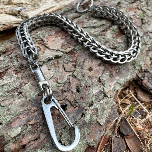 Handmade Stainless Steel Wallet Chain w/ Swivel & shops Carabiner, Square Edge Wallet Chain, EDC Gear, Premium Biker Wallet Chain, Wallet Security
