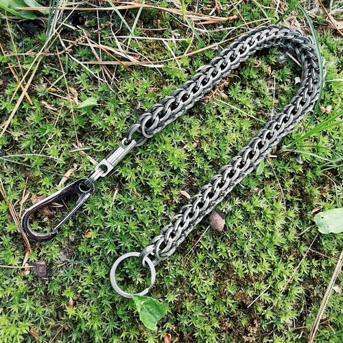 Handmade Stainless Steel Wallet Chain w/ Swivel & shops Carabiner, Square Edge Wallet Chain, EDC Gear, Premium Biker Wallet Chain, Wallet Security