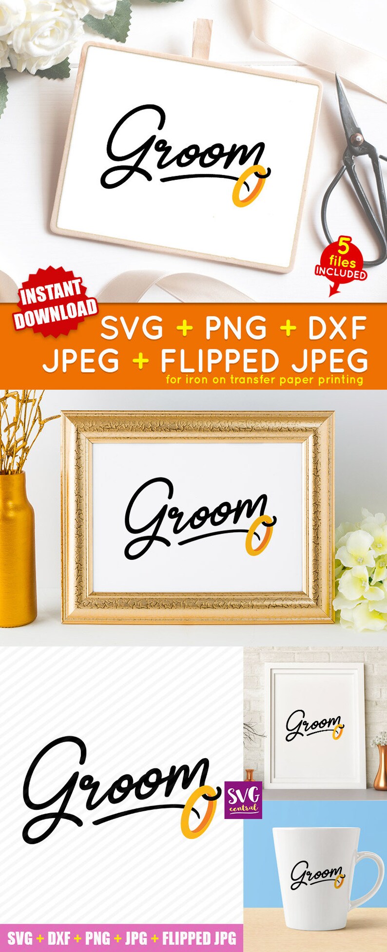 Eps svg file for silhouette Cameo Cut Crafting svg file Png Cricut svg Groom Jpg groom clipart Jpeg groom Svg groom clip art