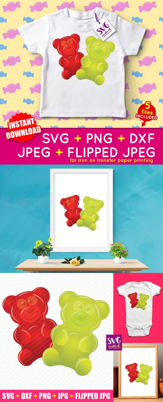 Gummy Bears Svg Png Jpg Cut file svg Cricut svg Cameo | Etsy