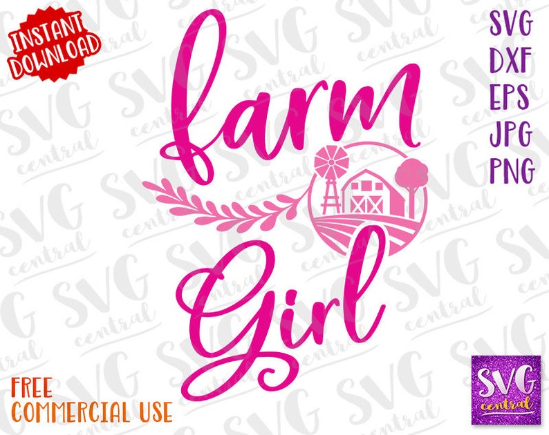 Download Clip Art Farm Svg Cut File Farm Girl Svg Printable Svg Kid T Shirt Dxf Farm Girl Iron On Transfer Silhouette Cutting File Girl Svg Farmer Art Collectibles