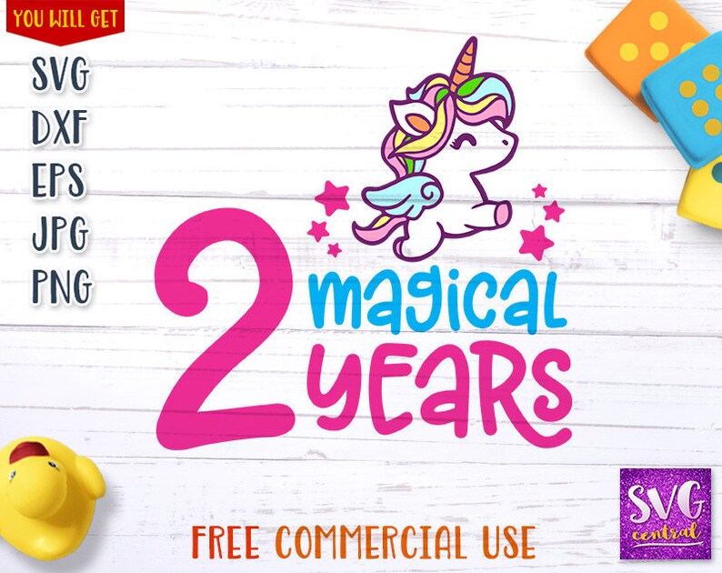 Download 2 years svg magical years unicorn birthday unicorn onesie ...