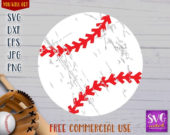 Baseball Svg Grunge Baseball Svg Distressed Baseball Svg Etsy