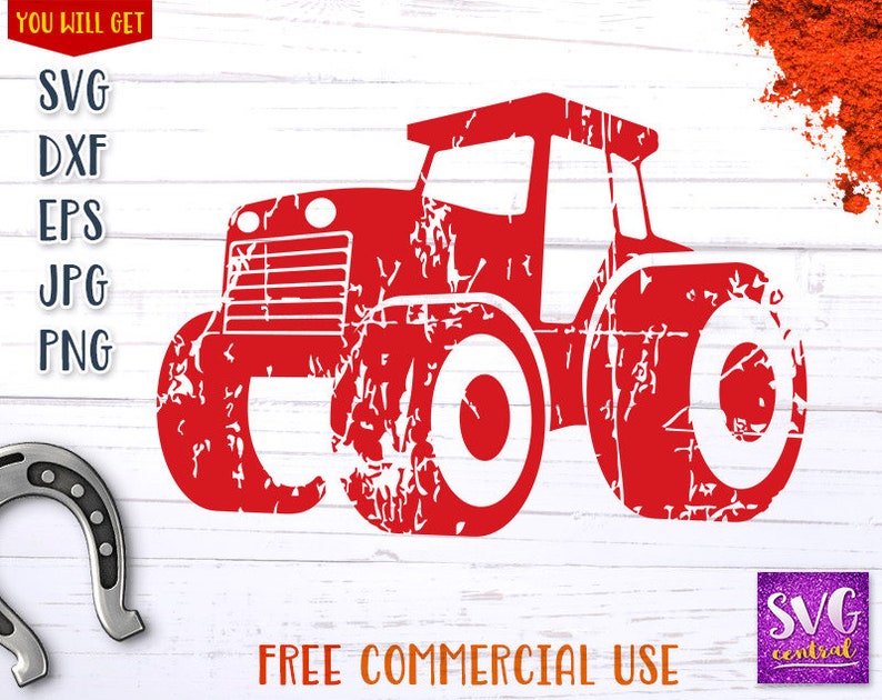 Download Clip Art Art Collectibles Iron On Tractor Silhouette Printable Decal Grunge Tractor Svg Svg Dxf Vintage Tractor Vinyl Distressed Tractor Svg Tractor Svg