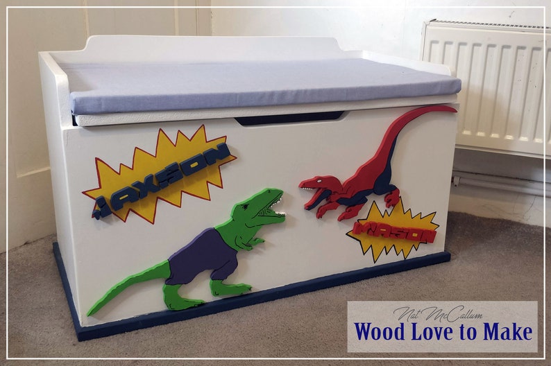 Extra Large Personalised Wooden Toy Box With Seat Toy Etsy UK