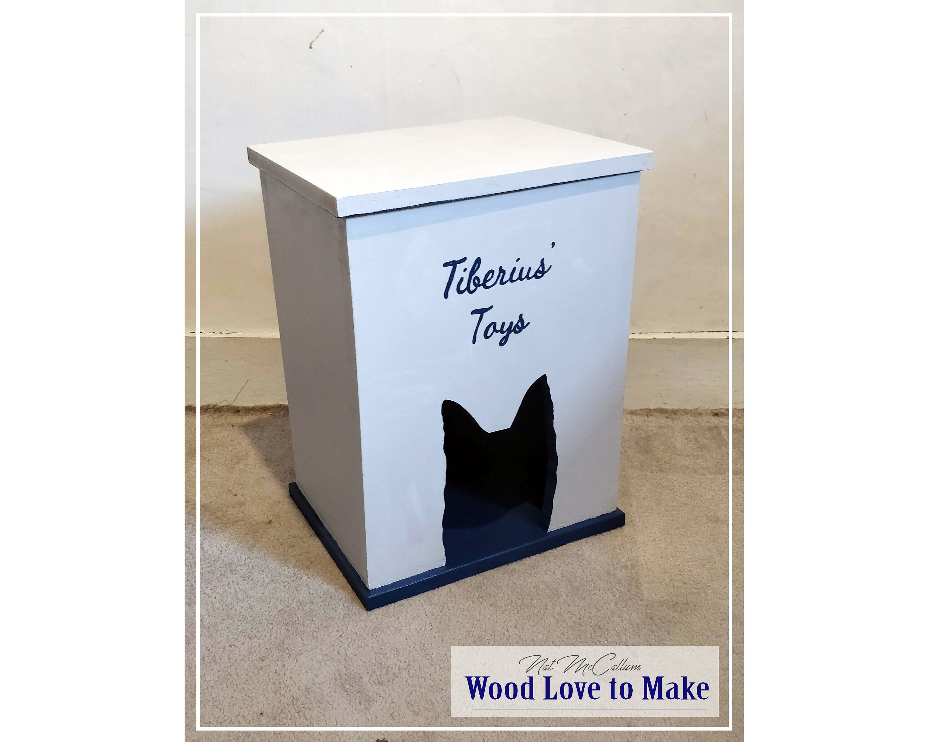 Personalised Dog Toy Box With Lid Sensory Dog Toy Box Etsy UK