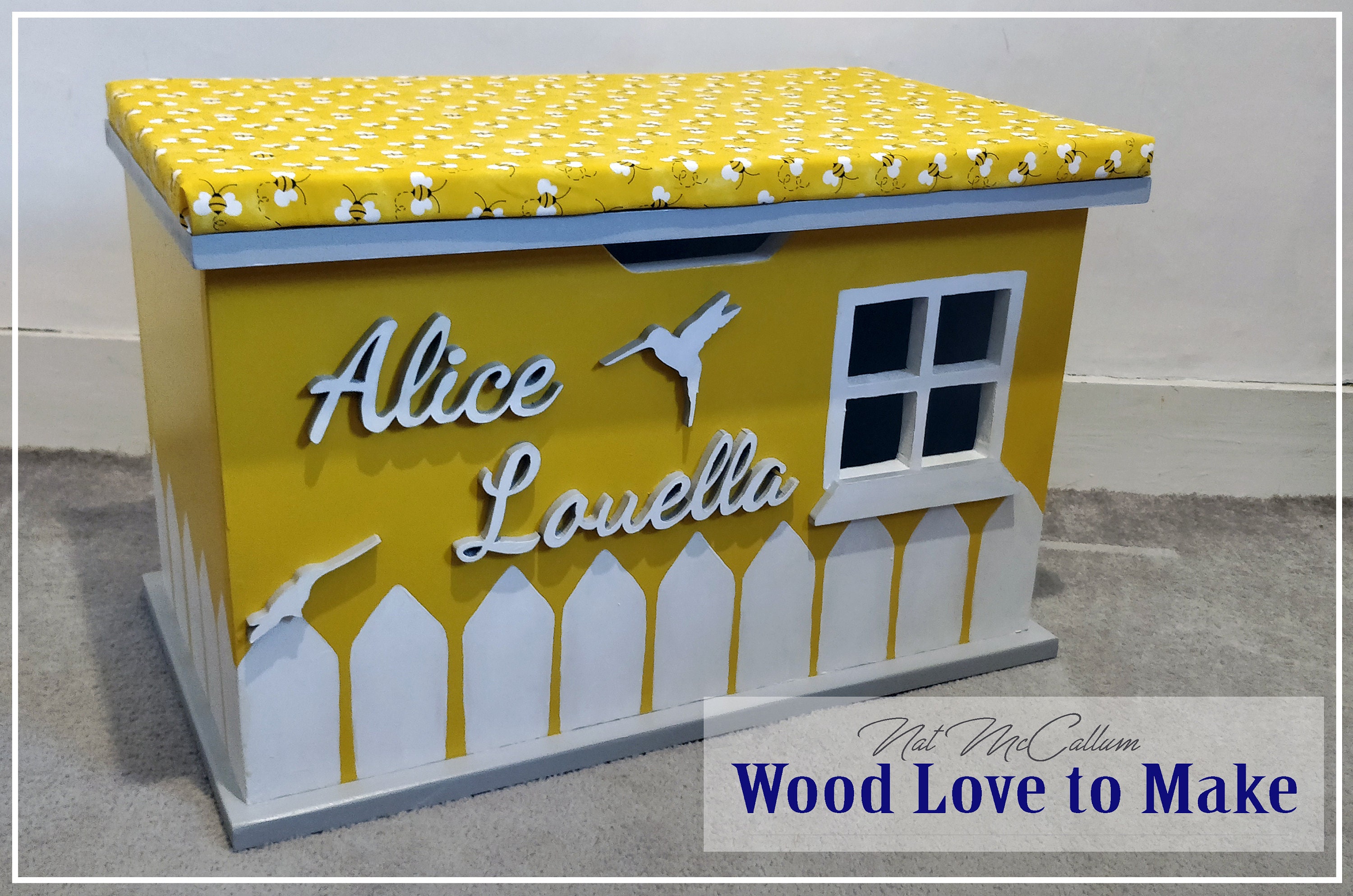 Personalised Wooden Toy Box Gift Voucher Pack Large Toy Etsy