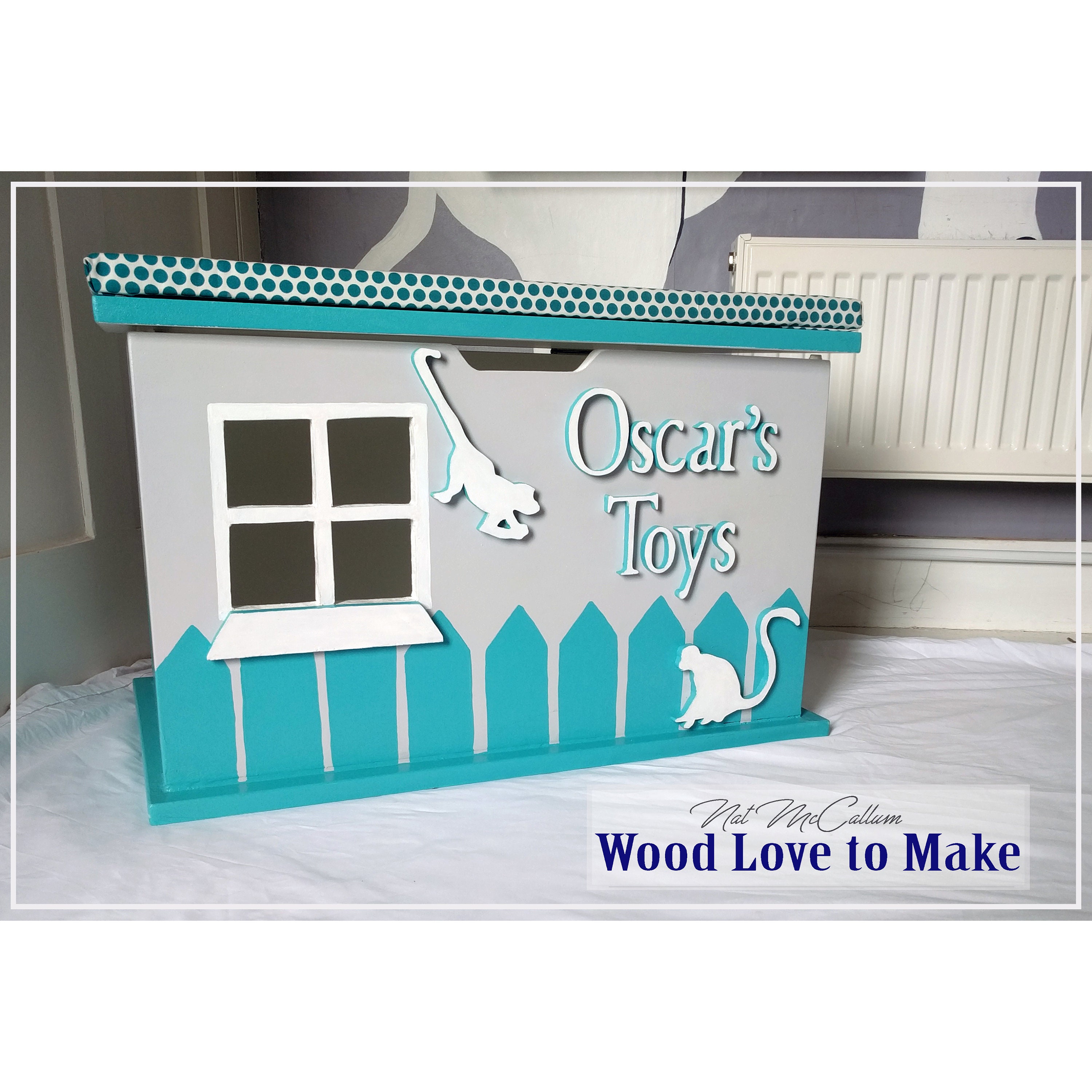 Personalised Wooden Toy Box UK Personalised Toy Box With Etsy UK