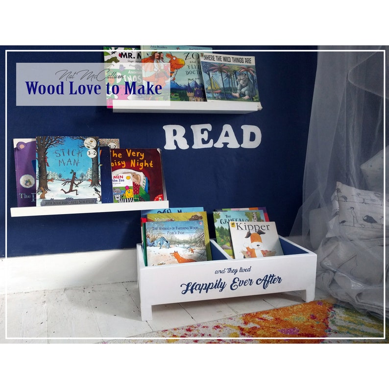 Book Storage Bin Toy Storage Book Box Nursery Book Shelf Etsy