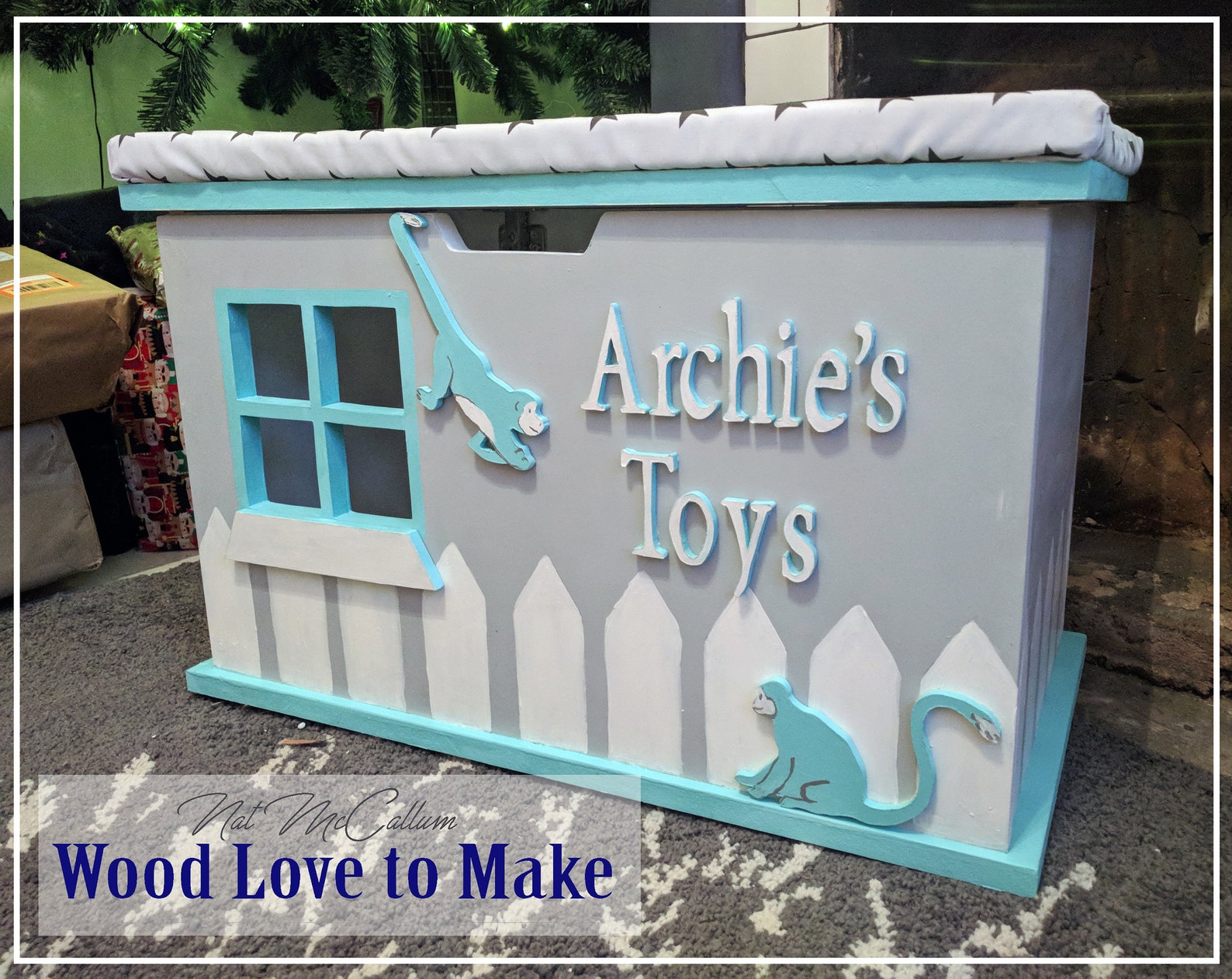 Personalised Toy Box Wooden Toy Box With Seat UK Animal Etsy UK