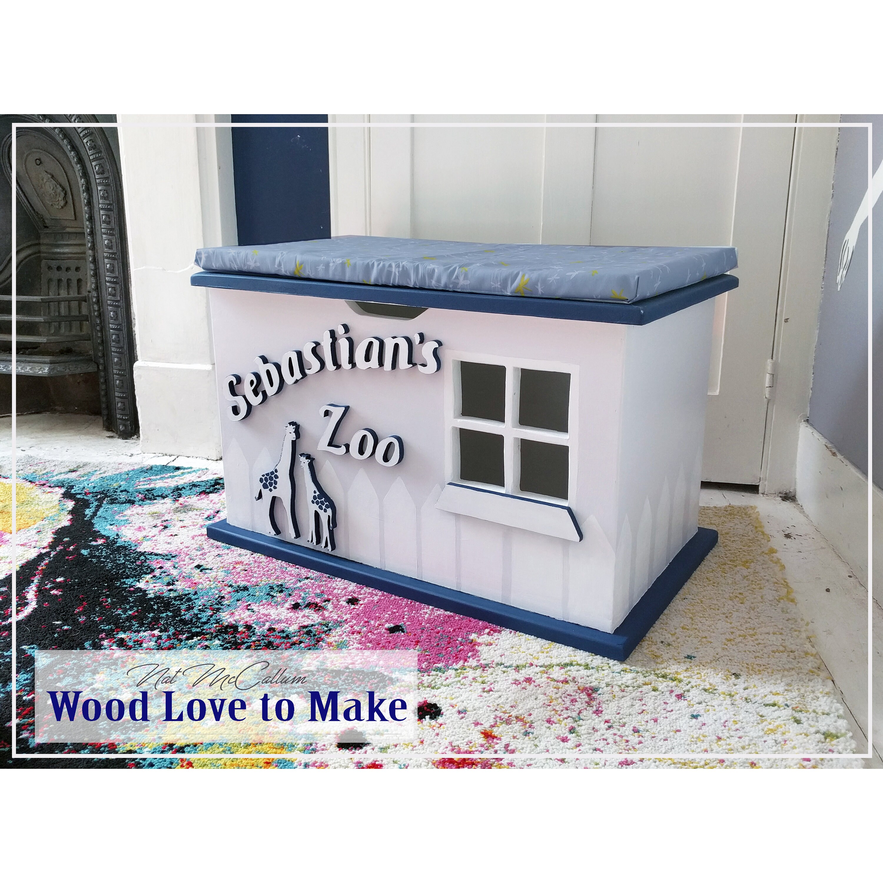 Personalised Wooden Toy Box UK Personalised Toy Box With Etsy UK