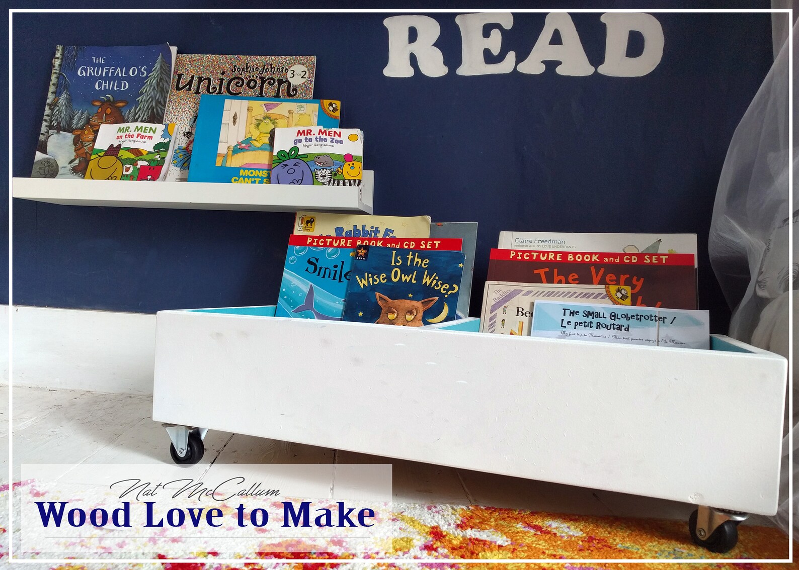 Book Storage Bin Toy Storage Book Box Nursery Book Shelf Etsy