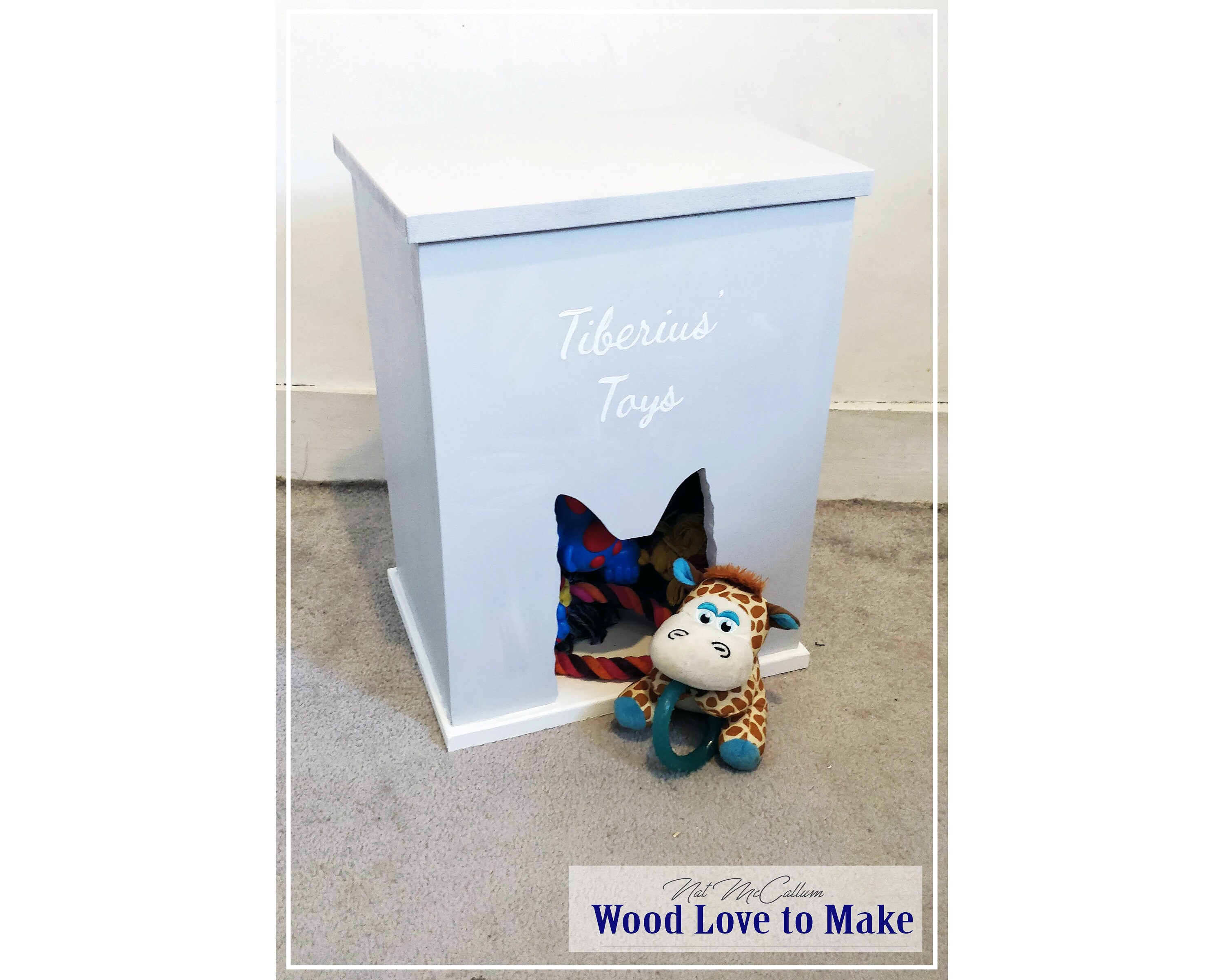 Personalised Dog Toy Box With Lid Sensory Dog Toy Box Etsy UK