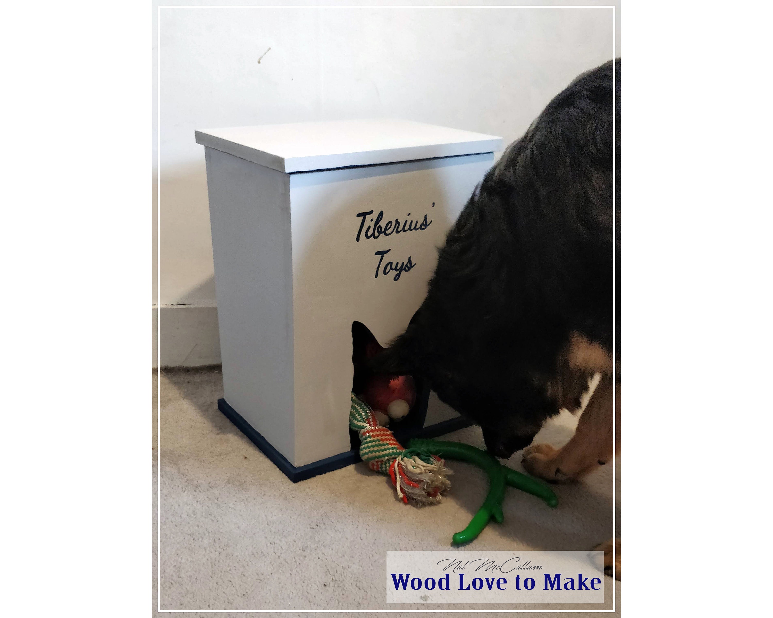 Personalised Dog Toy Box With Lid Sensory Dog Toy Box Etsy UK