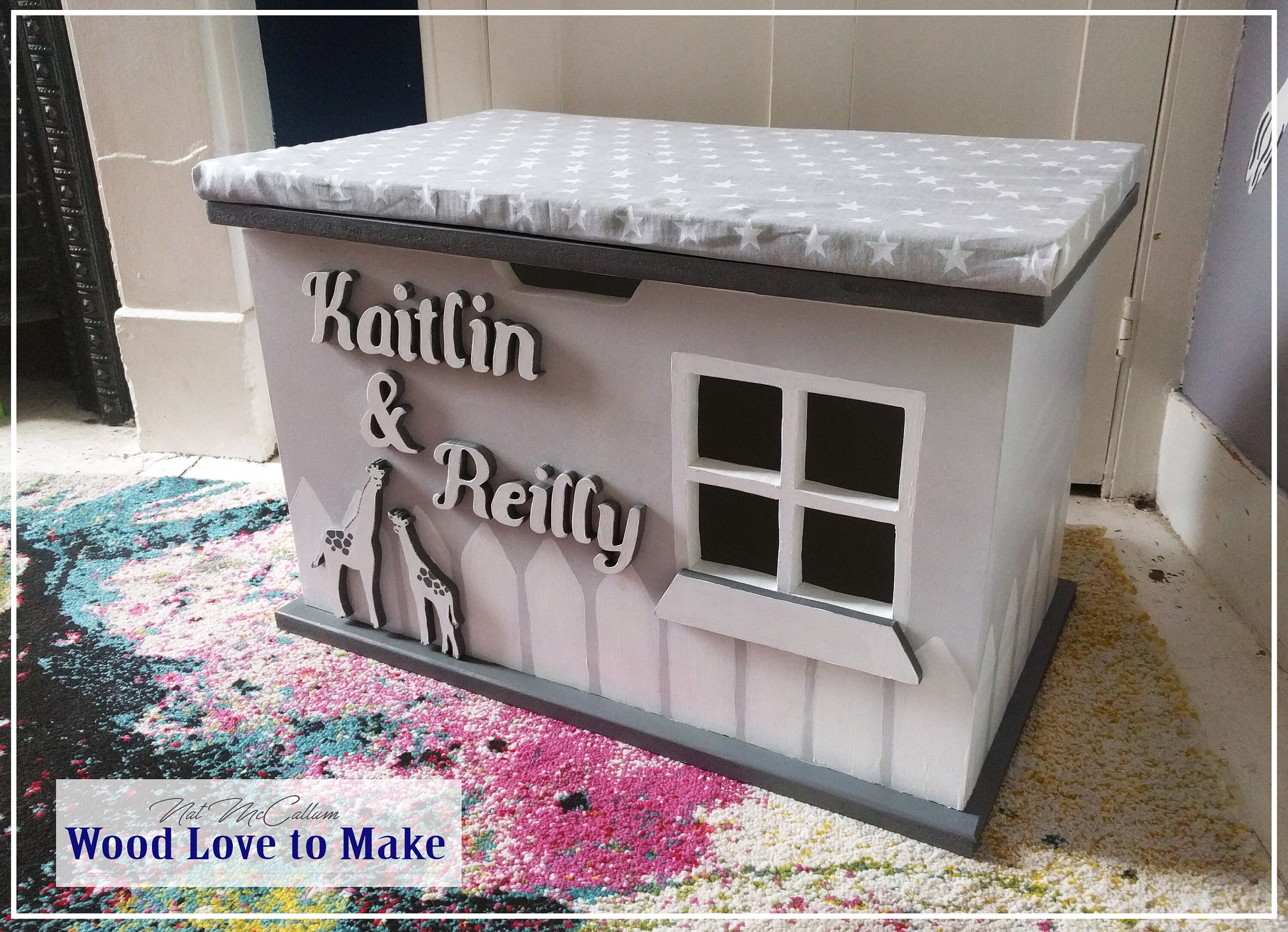 Personalised Toy Box Wooden Toy Box With Seat UK Animal Etsy UK