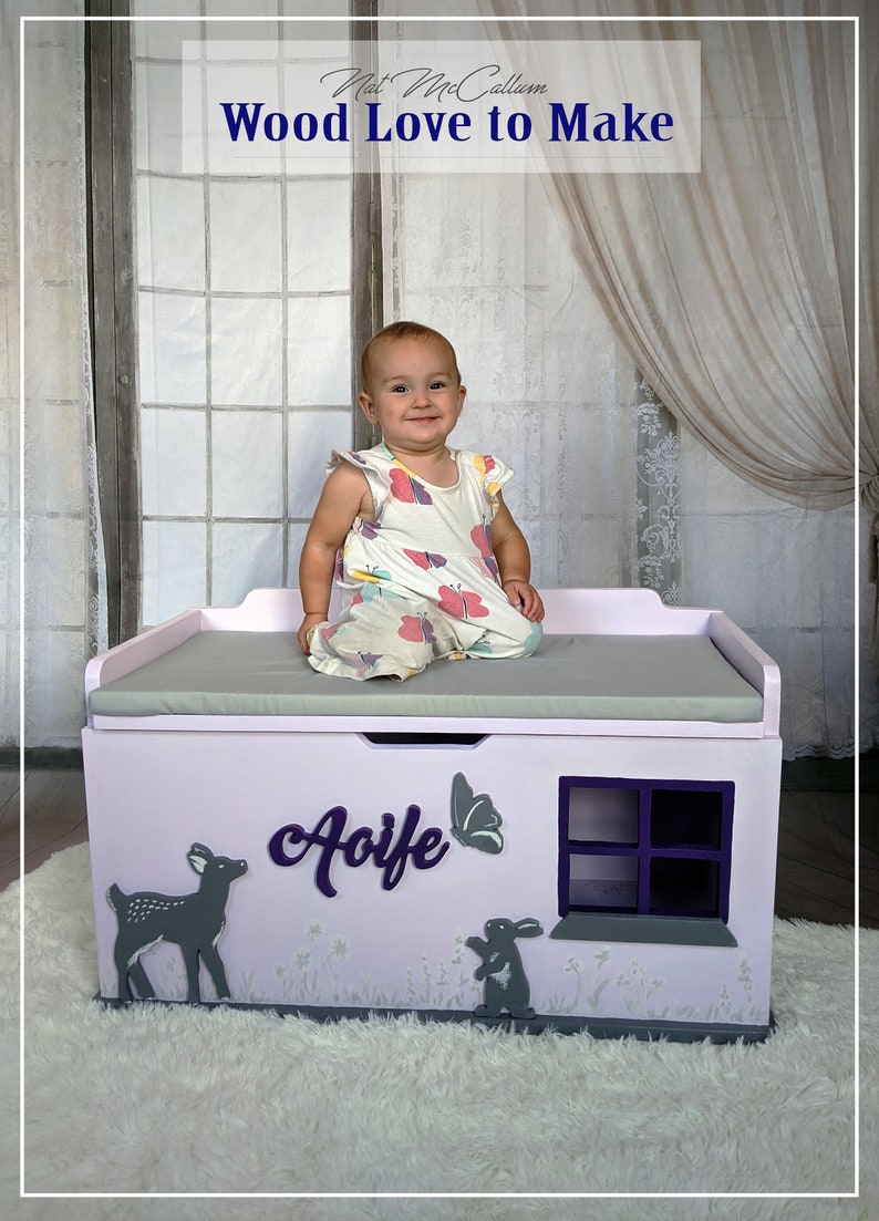 Extra Large Personalised Wooden Toy Box With Seat Toy Etsy UK