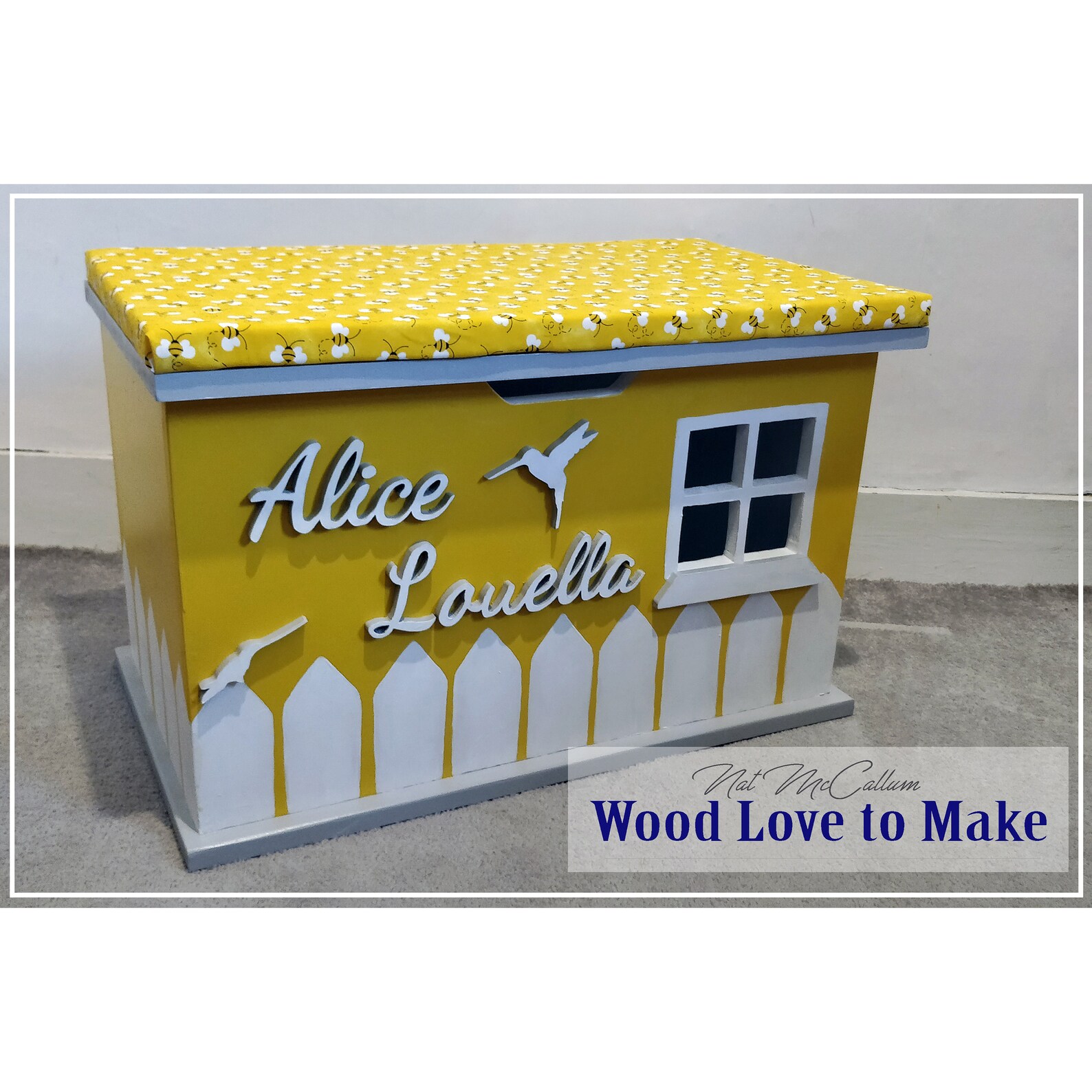 Personalised Wooden Toy Box UK Personalised Toy Box With Etsy UK