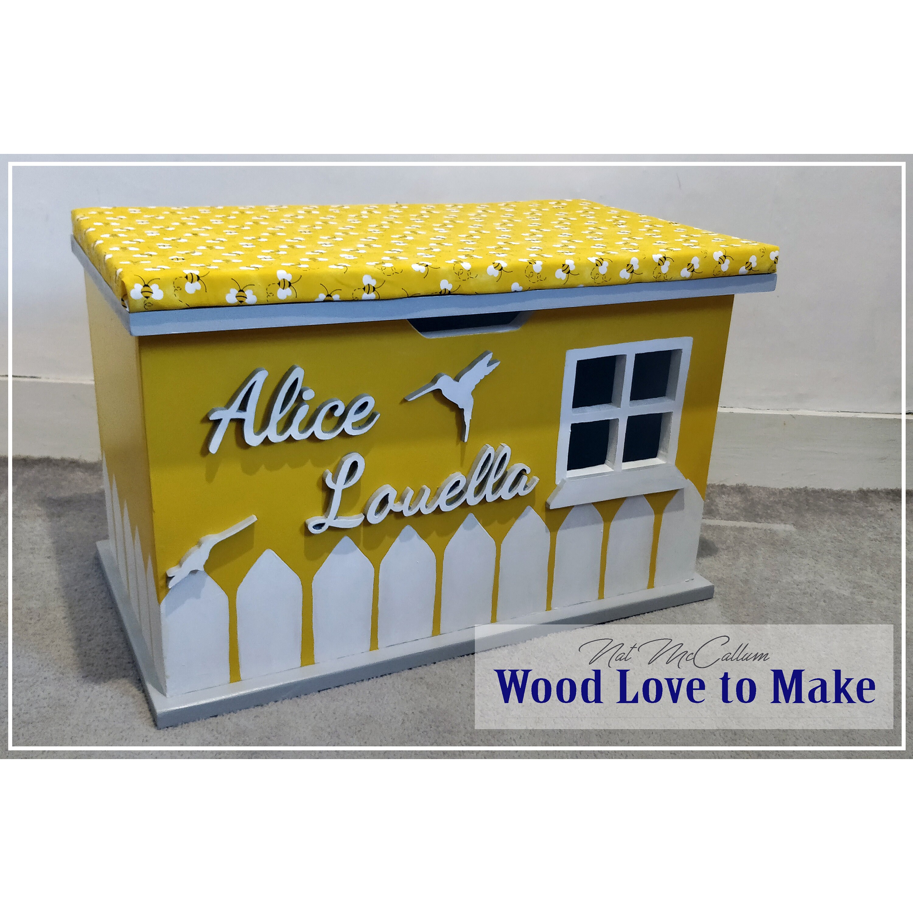 Personalised Wooden Toy Box UK Personalised Toy Box With Etsy UK