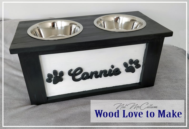 Raised Dog Feeding Station Pet Feeder Cat Feeding Station Etsy UK