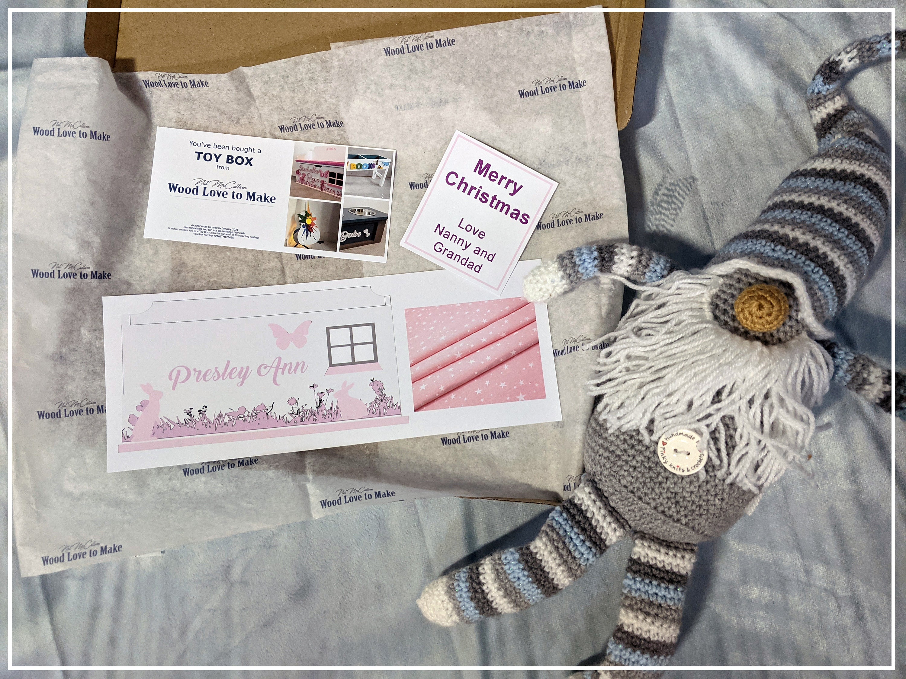 Personalised Wooden Toy Box Gift Voucher Pack Large Toy Etsy