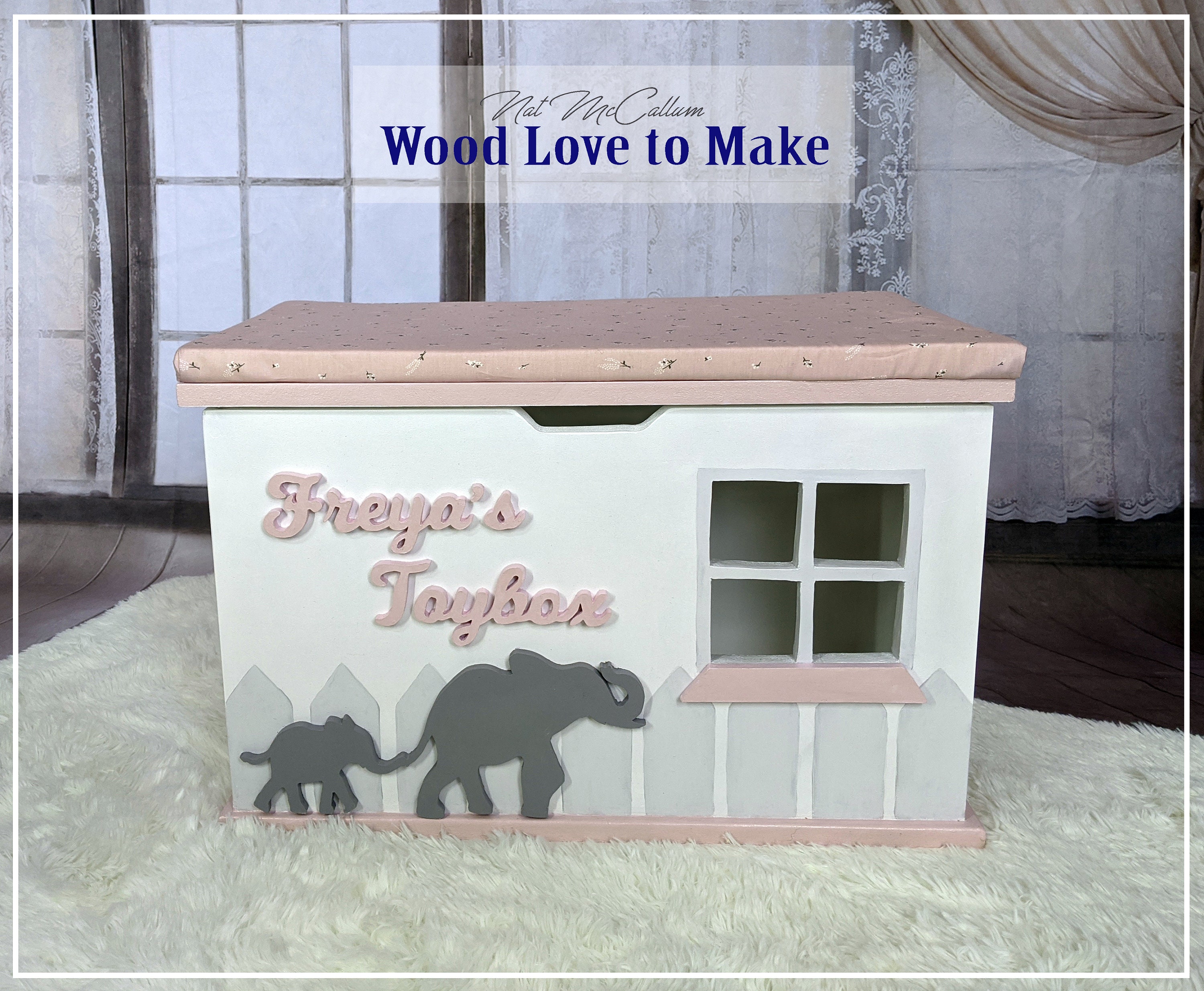 large personalised toy boxes