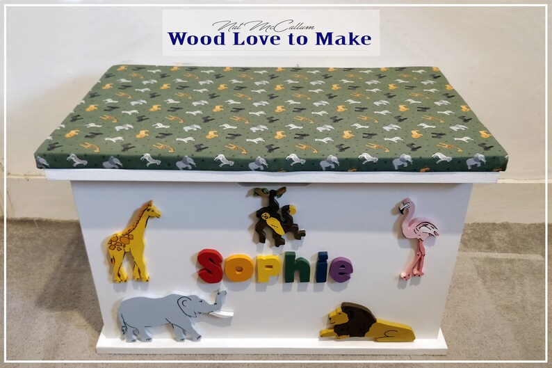 Personalised Toy Box Wooden Toy Box With Seat UK Animal Etsy UK