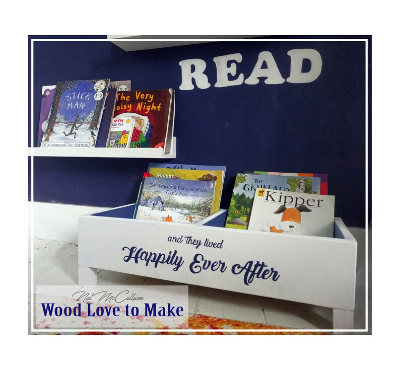 Book Storage Bin Toy Storage Book Box Nursery Book Shelf Etsy