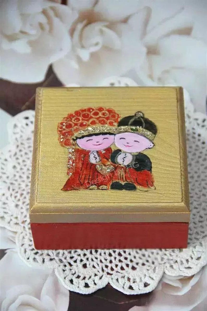 Hand Painted Chinese Traditional style Wood Box