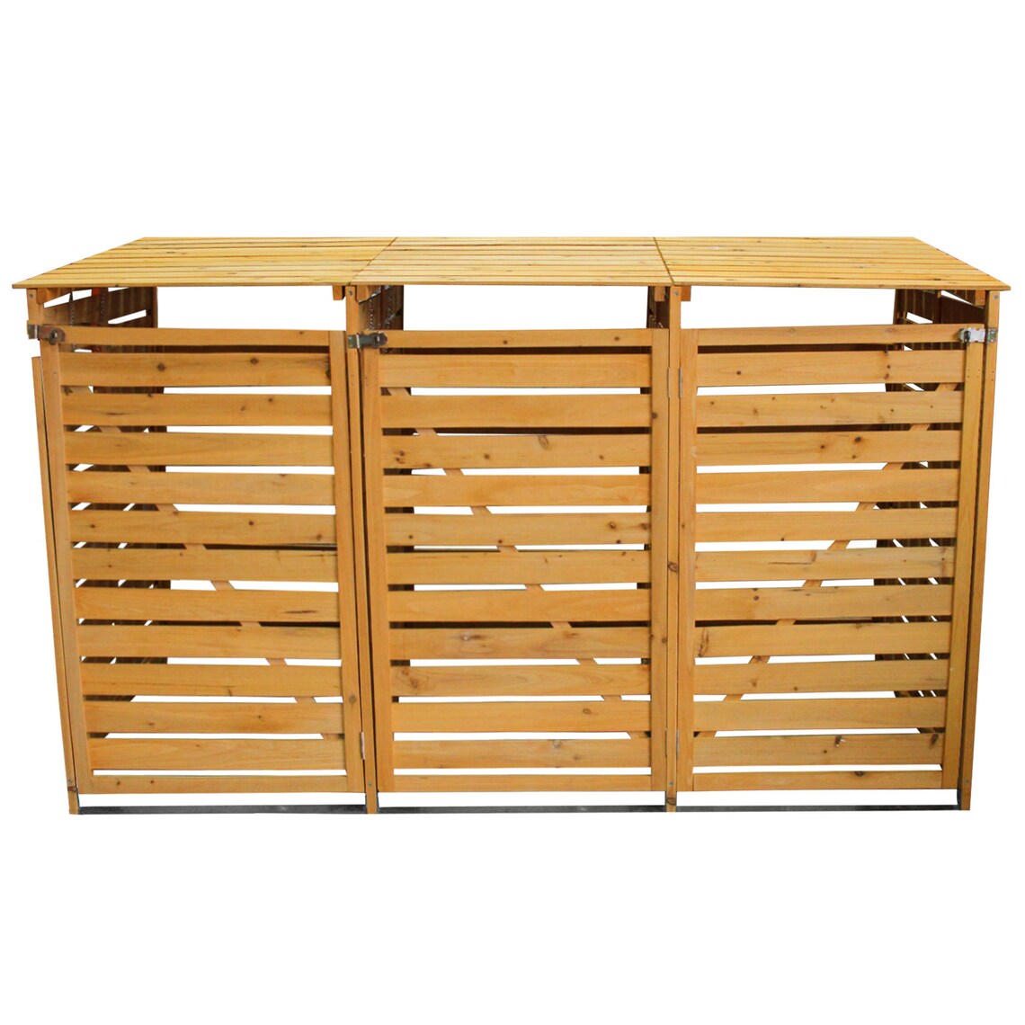 Almacenamiento de la papelera triple Wheelie | Etsy