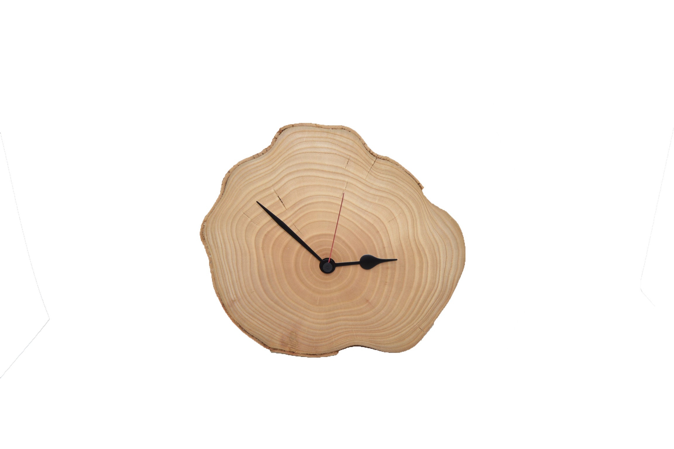 Horloge Murale En Bois 28 X 24 cm La Décoration Polyvalente De Frêne Décoration Idée Cadeau Unique Fabriquée À La Main Autriche