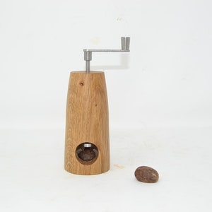 Wooden nutmeg mill oak handmade spice mill for nutmeg mill hand-operated handmade spice mill Made in Austria gift idea