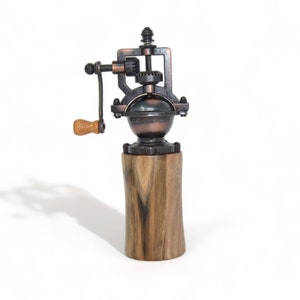 Wooden spice mill walnut pepper mill salt mill pepper spice mill handmade Made in Austria gift gift idea antique