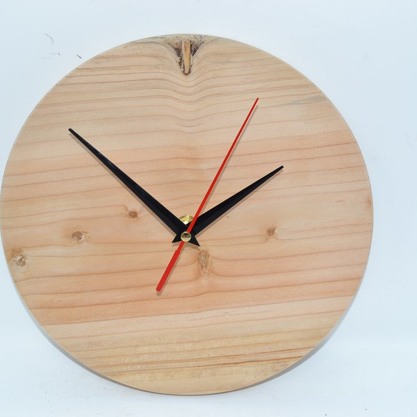 Wooden wall clock, wooden clock, atlas cedar, 23 cm, tree disc clock, wooden decoration, wooden decoration, gift idea, handmade, made in Austria, cedrus