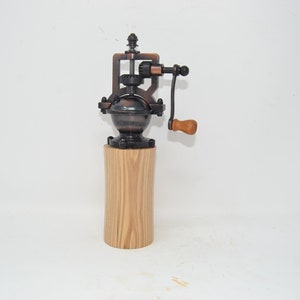 Wooden spice mill mill ash pepper mill salt mill pepper spice mill handmade Made in Austria gift idea antique