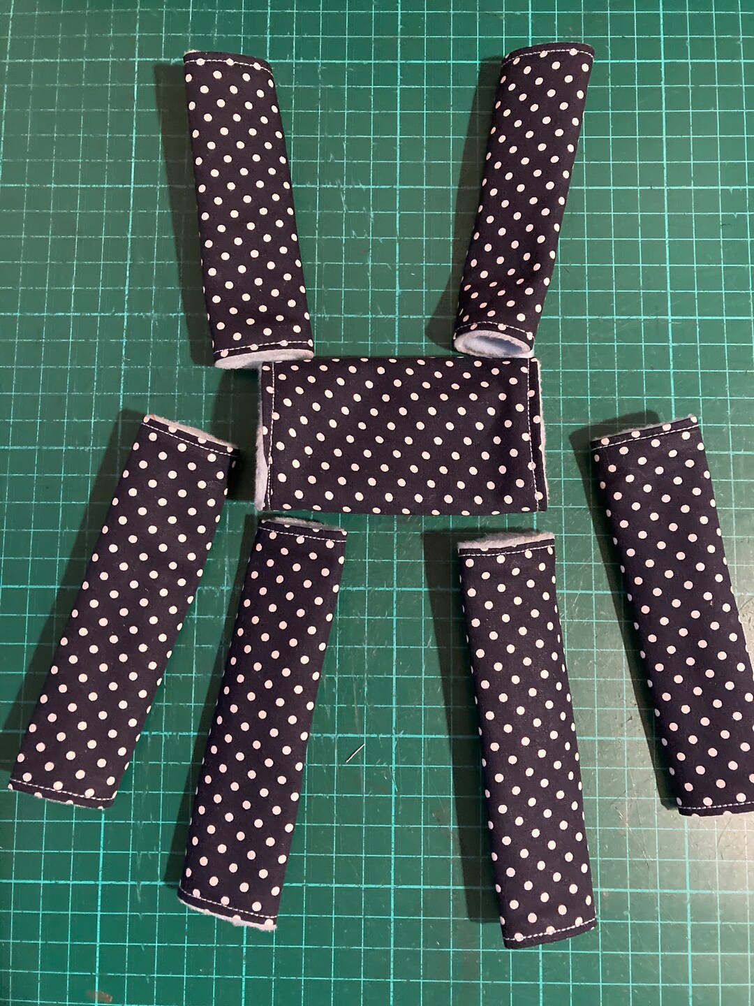5 or 7 Piece Pavlik Harness Covers Set Navy With White Dots Etsy