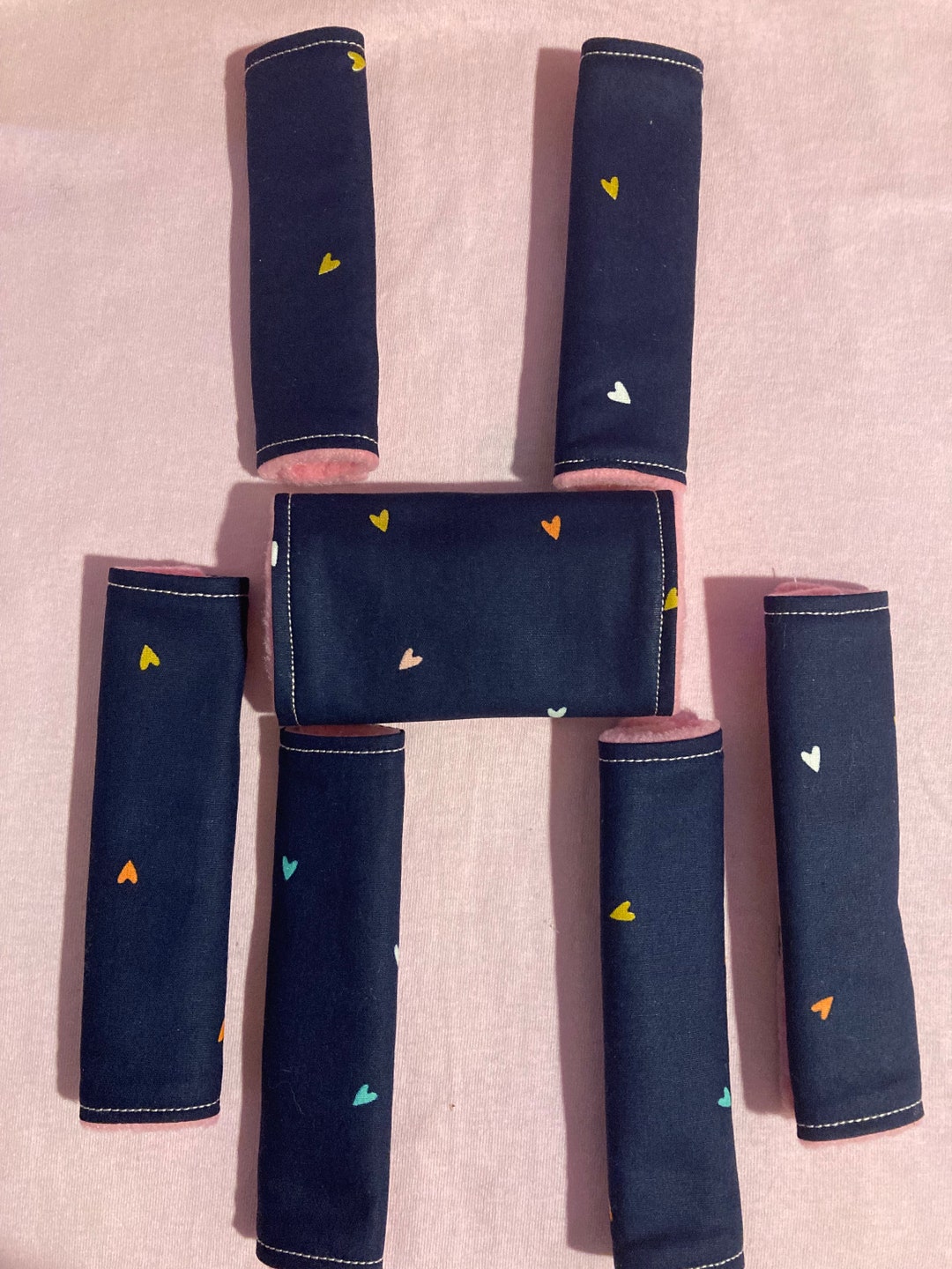 7 Piece Pavlik Harness Covers Set. Navy Cotton Fabric With Etsy