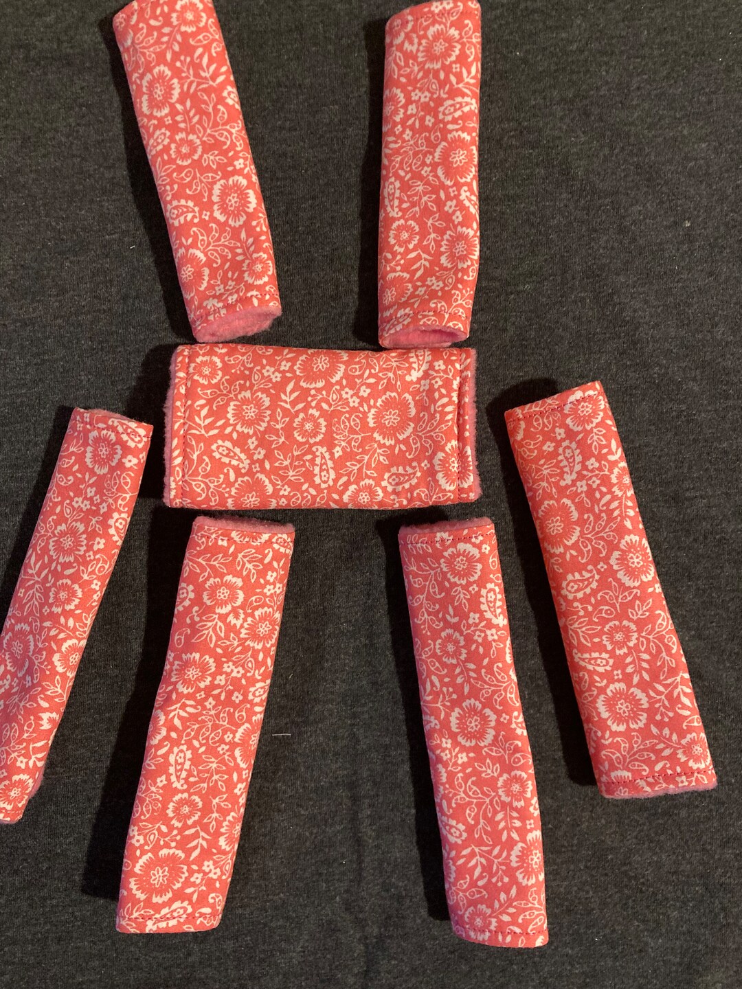 7 Piece Pavlik Harness Covers Set. Dark Pink Flowers. Etsy