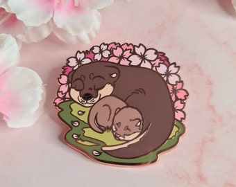 Sakura Slumbers 'Asian Small-Clawed Otter' Hard Enamel Pin