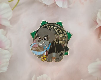 Puppy with a Glitter Crown Enamel Pin