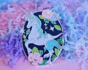 The Last Unicorn Glitter Enamel Pin