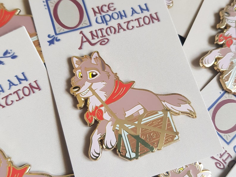 Balto /'Once Upon An Animation/' Gold Hard Enamel Pin