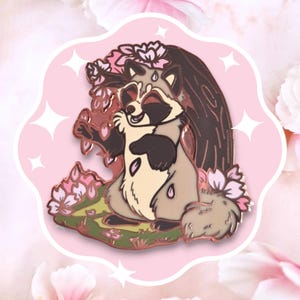 Sakura Slumbers &#39;Tanuki&#39; Hard Enamel Pin