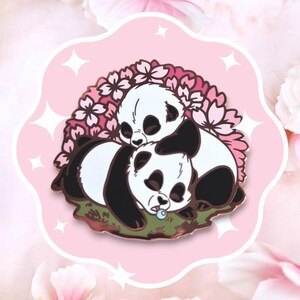 Sakura Slumbers &#39;Giant Panda Cubs&#39; Hard Enamel Pin