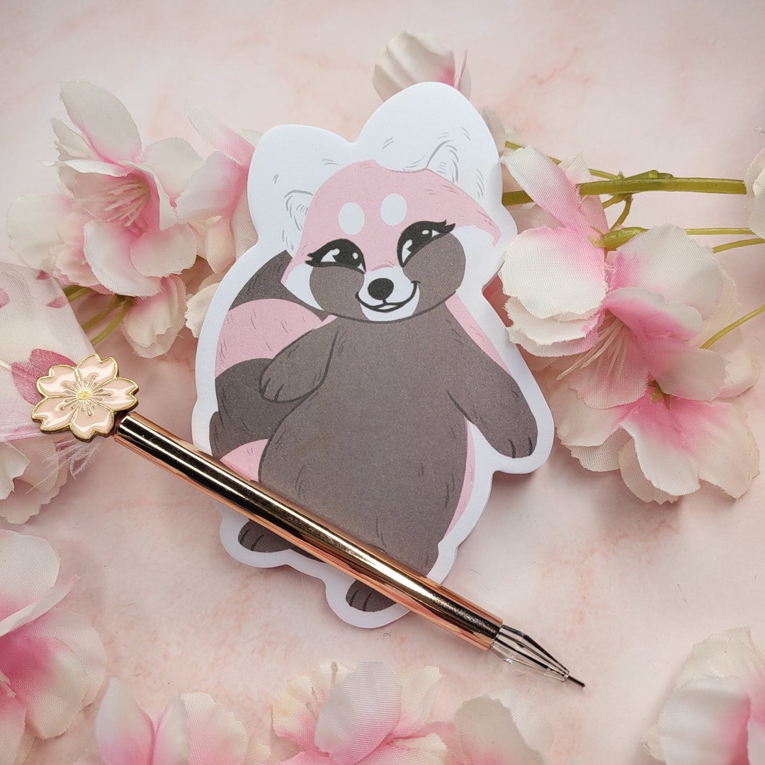 The Pink Panda Sticky Notes Memo Pad - Etsy