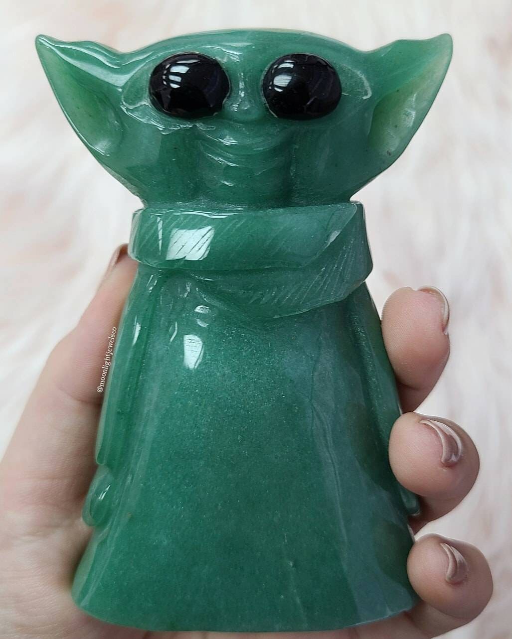 Green Aventurine Baby Yoda Etsy