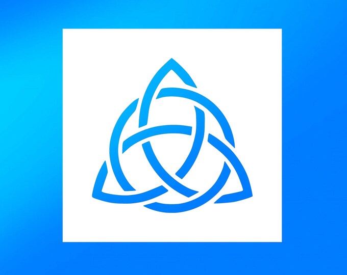 Celtic Trinity Knot Stencil many Sizes Etsy