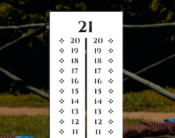 Cornhole Scoreboard Reusable Stencil (Many Sizes)
