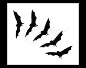 Bats Reusable Stencil (Many Sizes)